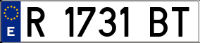 Trailer License Plate